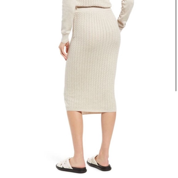 W18,19 Current Air Womens Pointelle Cable Knit - Picture 5 of 14